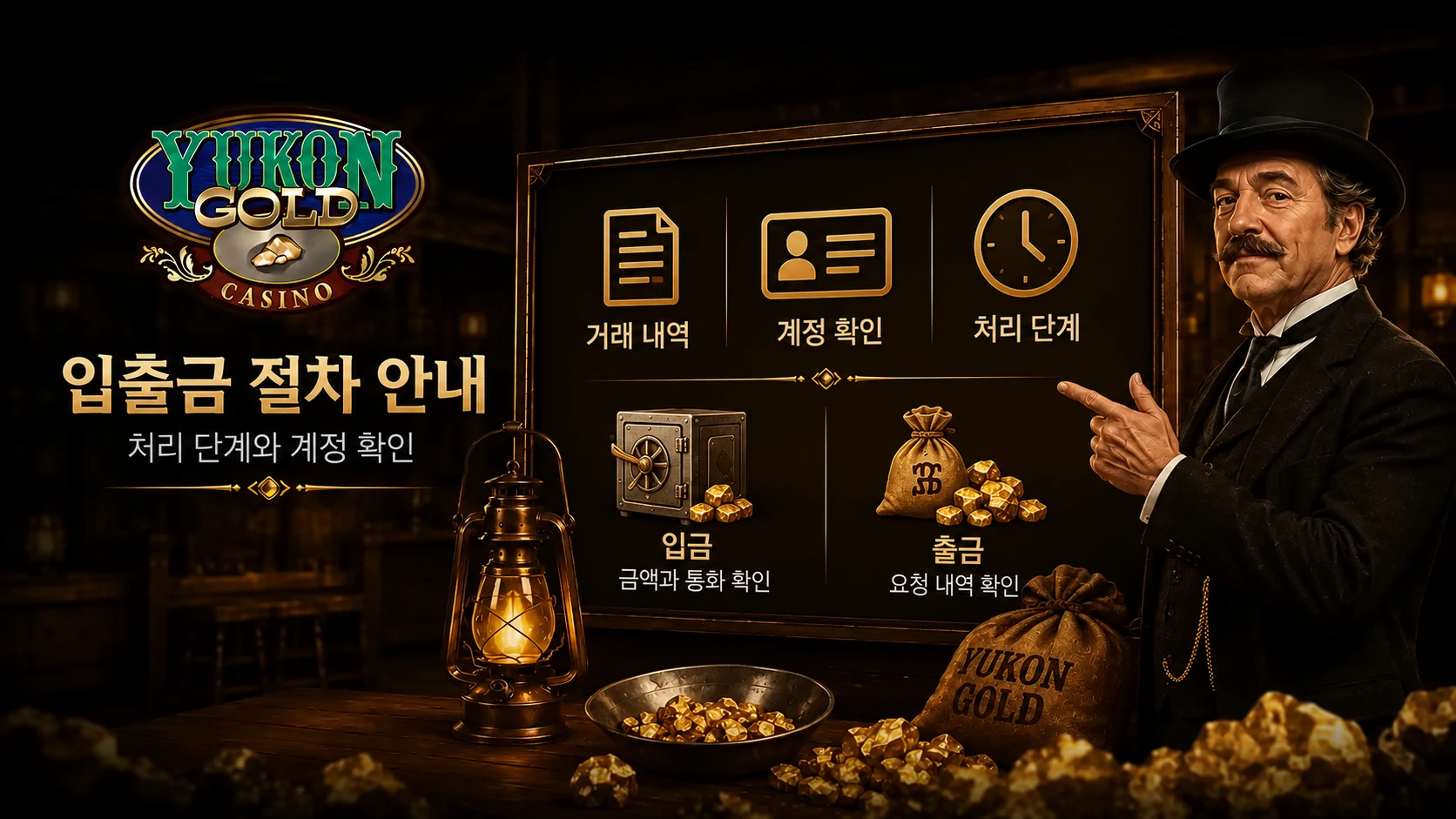 출금 처리 단계와 계정 확인